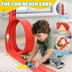 Wdmiya race track on table showing quick table-top play
