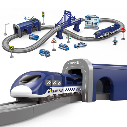 Wdmiya 66-piece train set parts for versatile rebuilds and imaginative play
