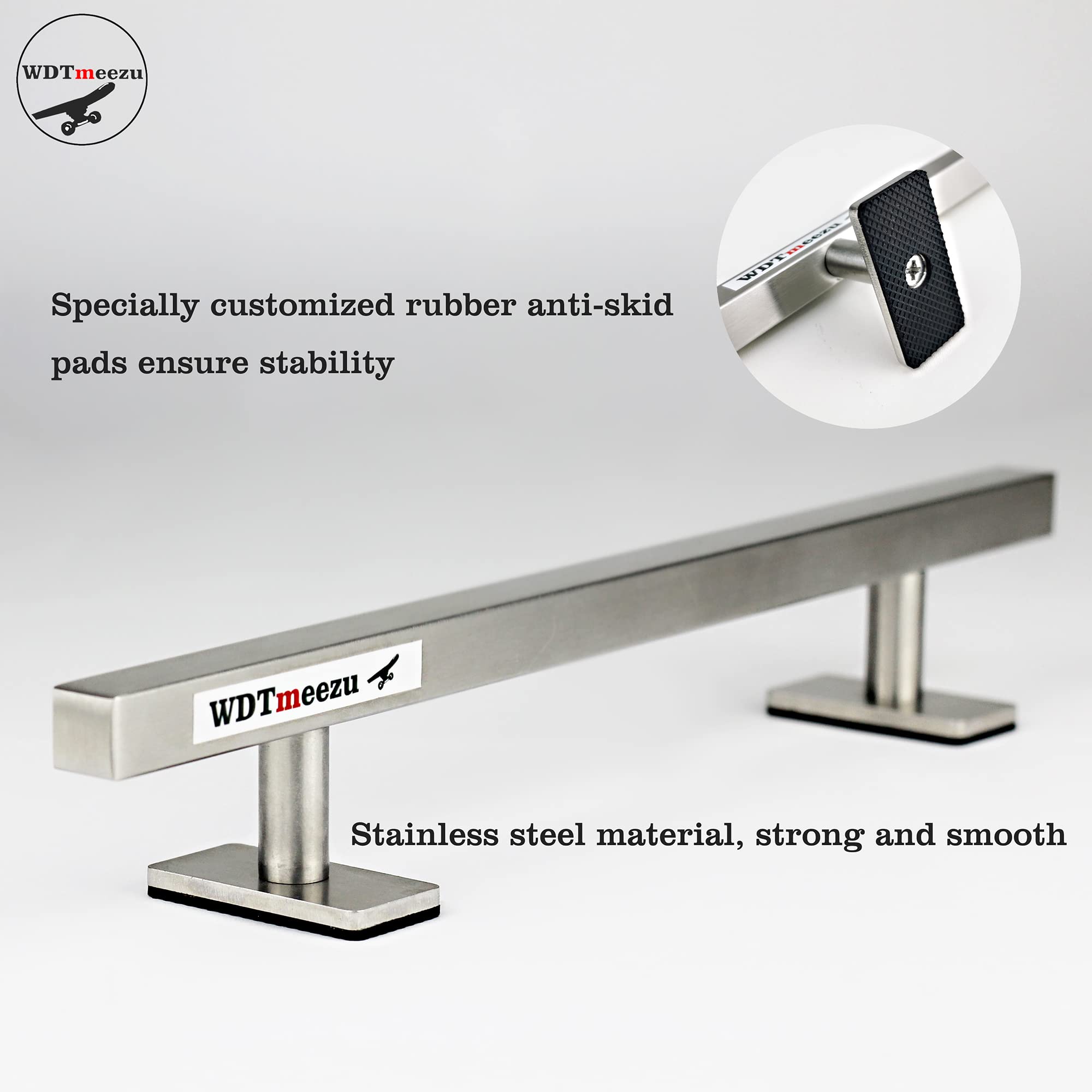WDTMEEZU anti-skid rubber pad enhances stability during practice.