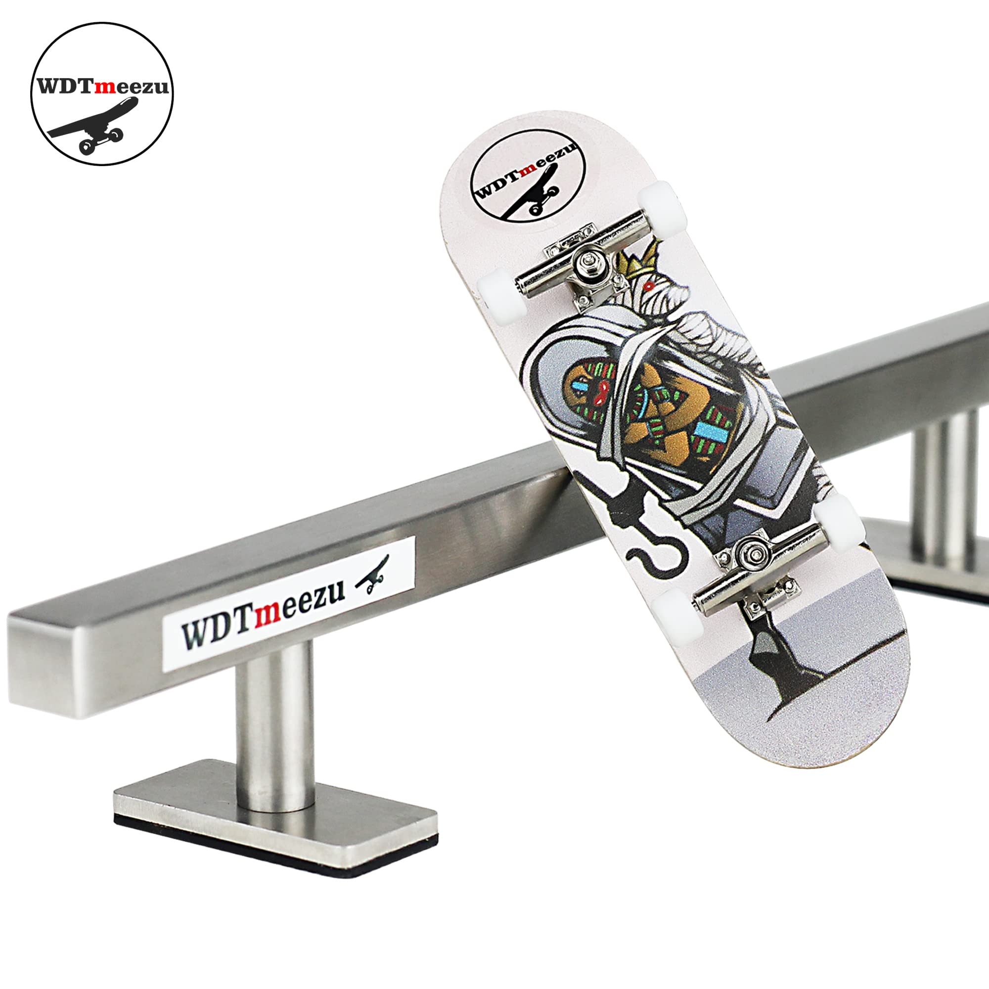 WDTMEEZU bearing wheels spin smoothly for realistic mini skating.