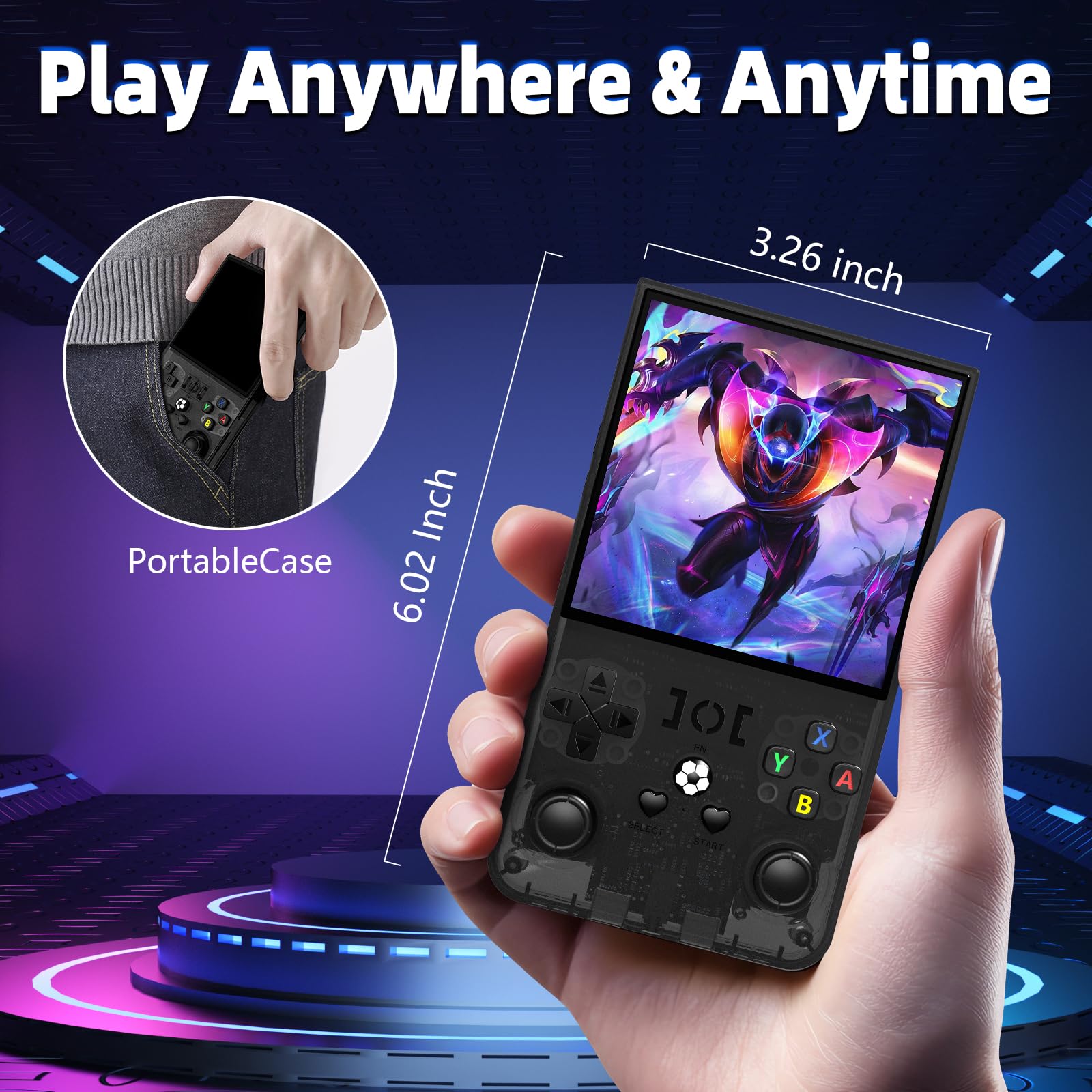 WDYQJE R36MAX 64GB TF card included for instant expansion