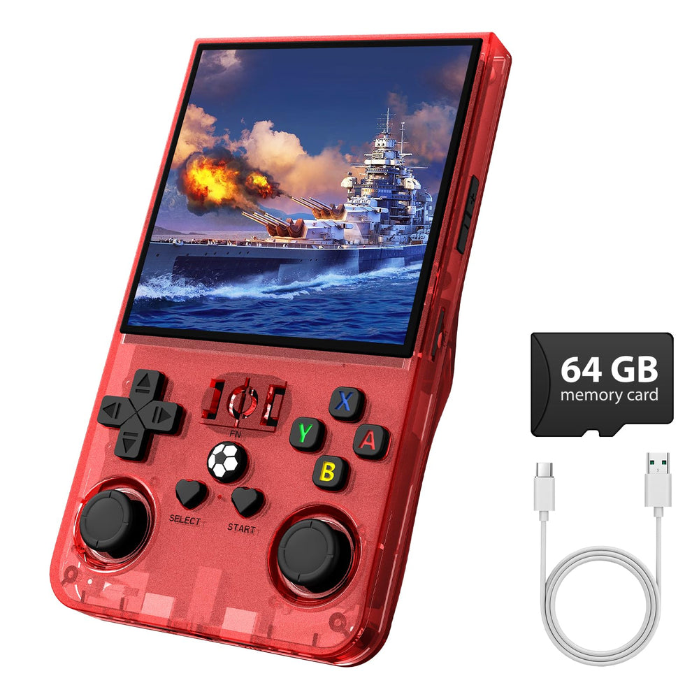WDYQJE R36MAX front view for portable handheld gaming on the go