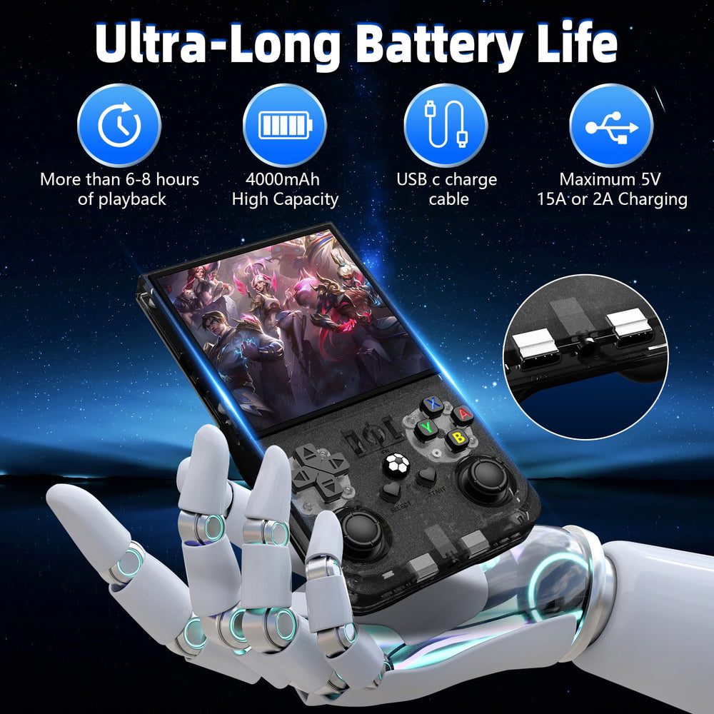 WDYQJE R36MAX tempered glass screen protects visuals during intense battles