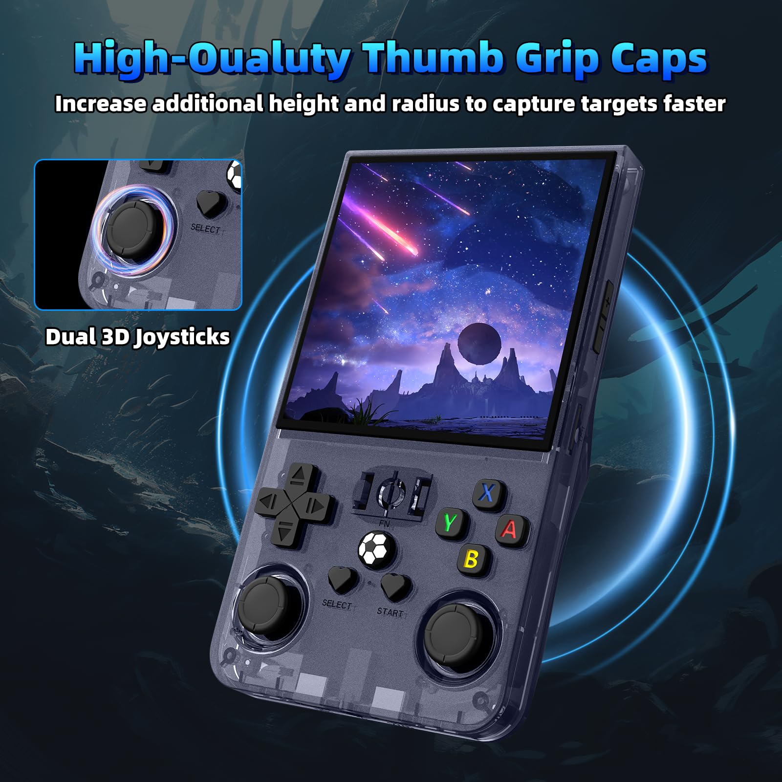 WDYQJE R36MAX travel-friendly setup for on-the-road gaming.