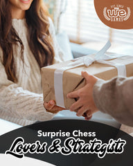 WE Games 34-chessmen set includes 2 extra queens for flexibility
