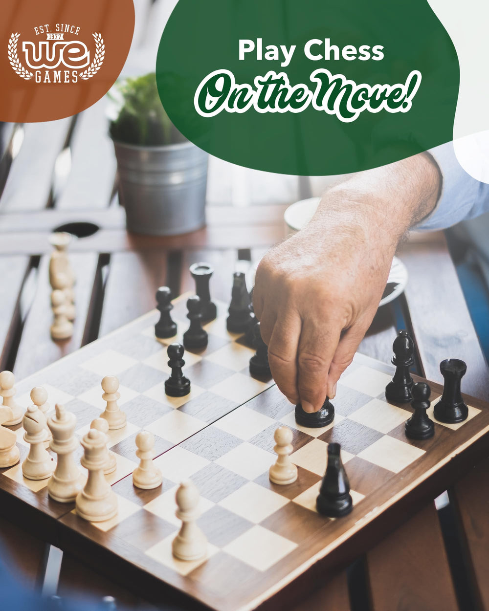 WE Games family-friendly chess set fosters critical thinking and social play