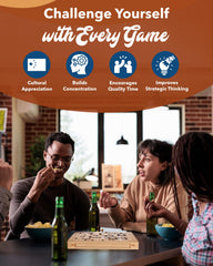 WE Games Go Board on coffee table as stylish centerpiece
