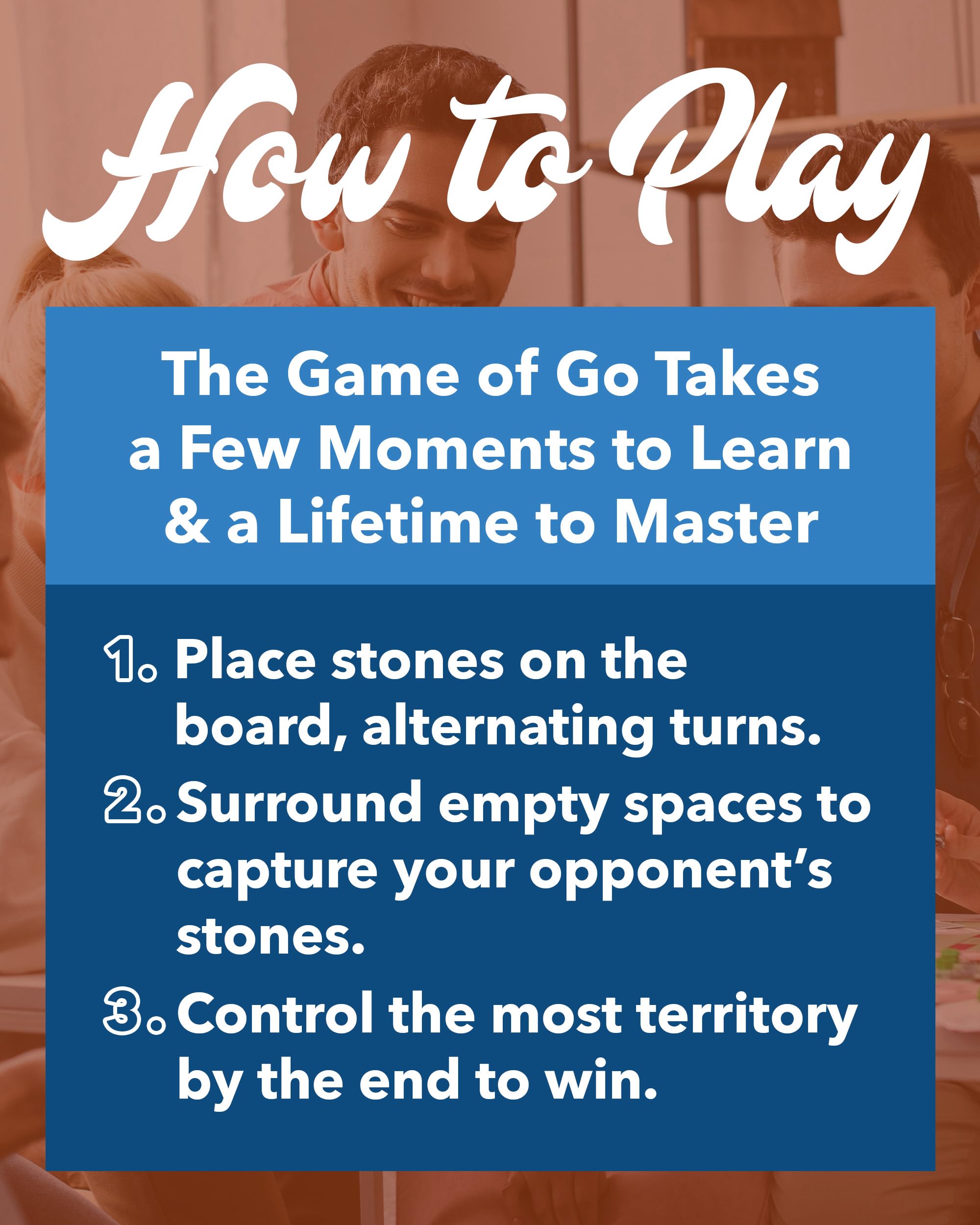WE Games Go stones black and white ready for authentic gameplay