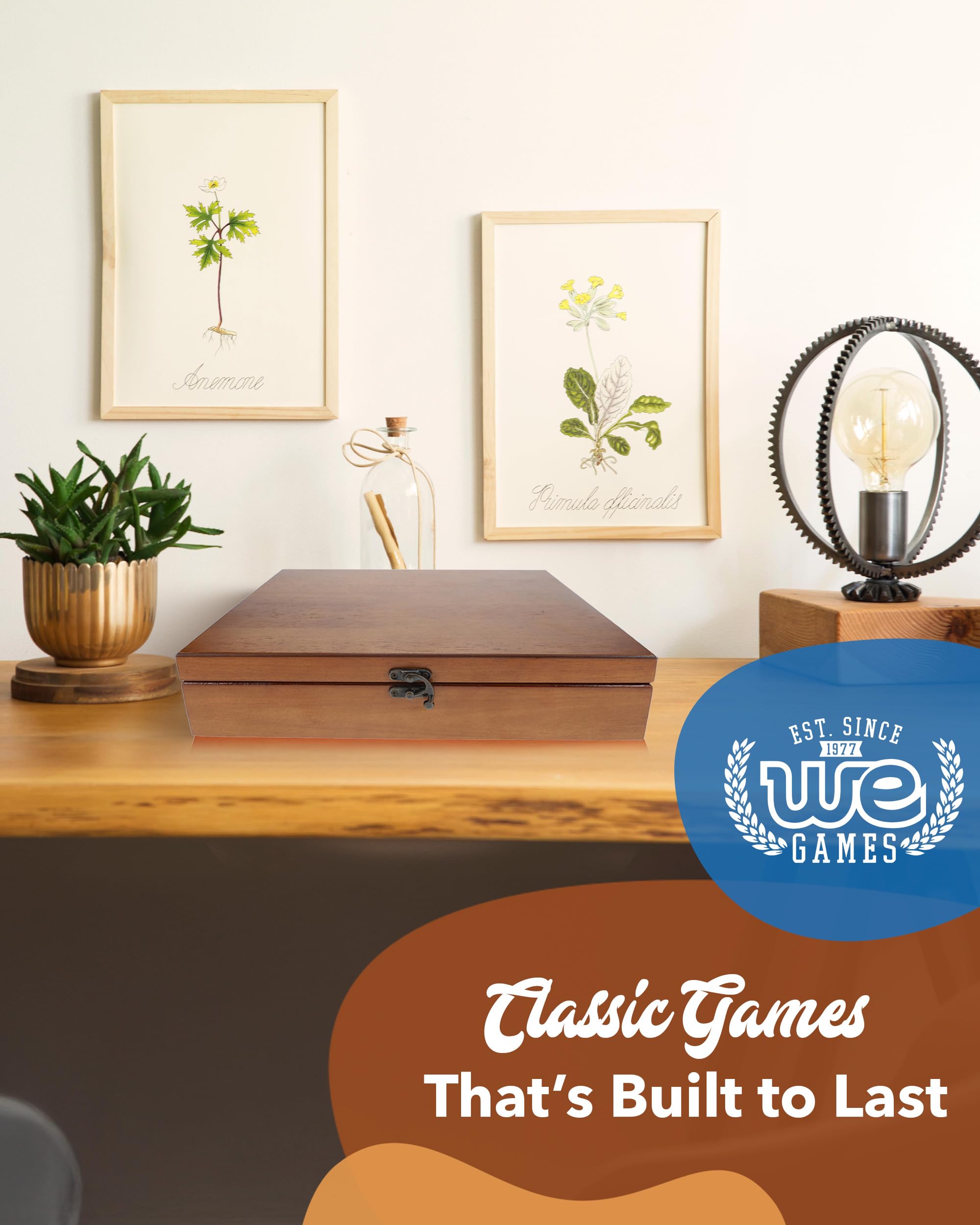 Heritage WE Games box offers elegant storage with refined style.
