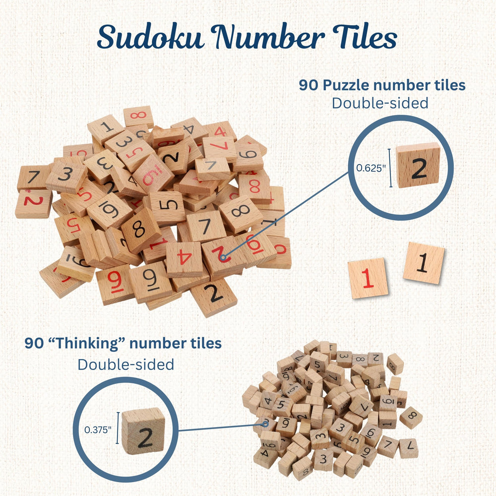 WE Games medium stain wooden Sudoku board adds warm, classic look