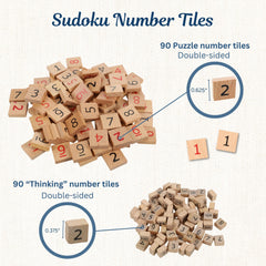 WE Games medium stain wooden Sudoku board adds warm, classic look