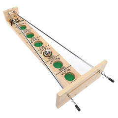 WE Games Shoot The Moon displayed as decor adds vintage charm to any room.