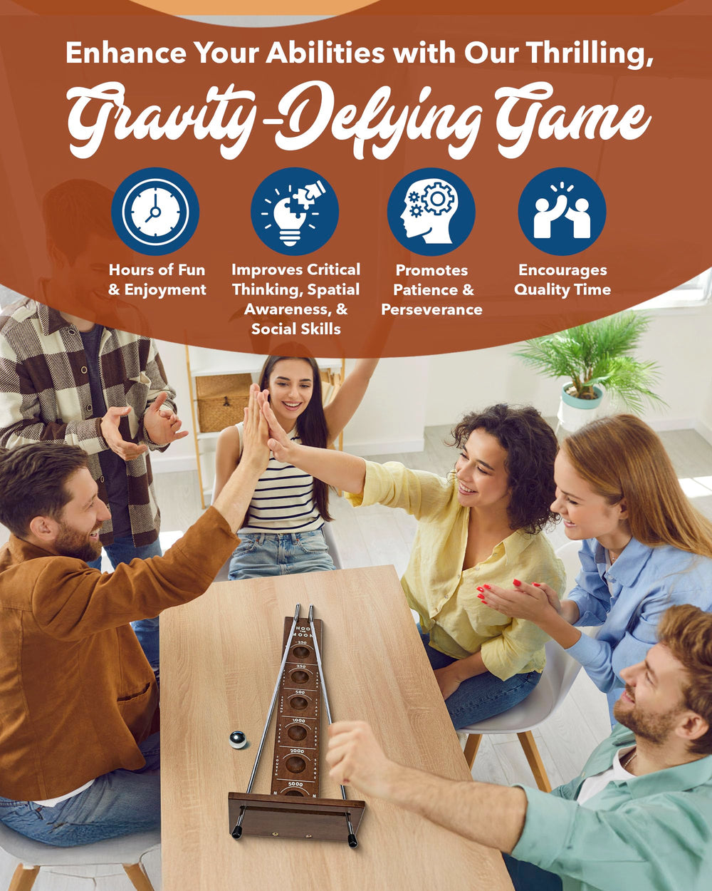 WE Games Shoot the Moon game room display invites social nights with retro charm