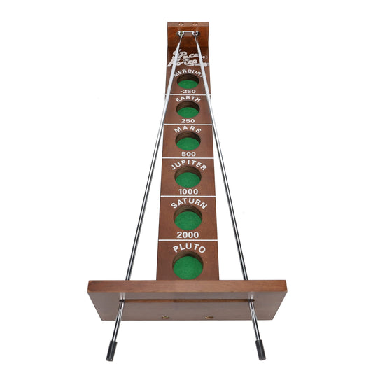 WE Games Shoot The Moon rails and ball, sturdy metal components for extended play.