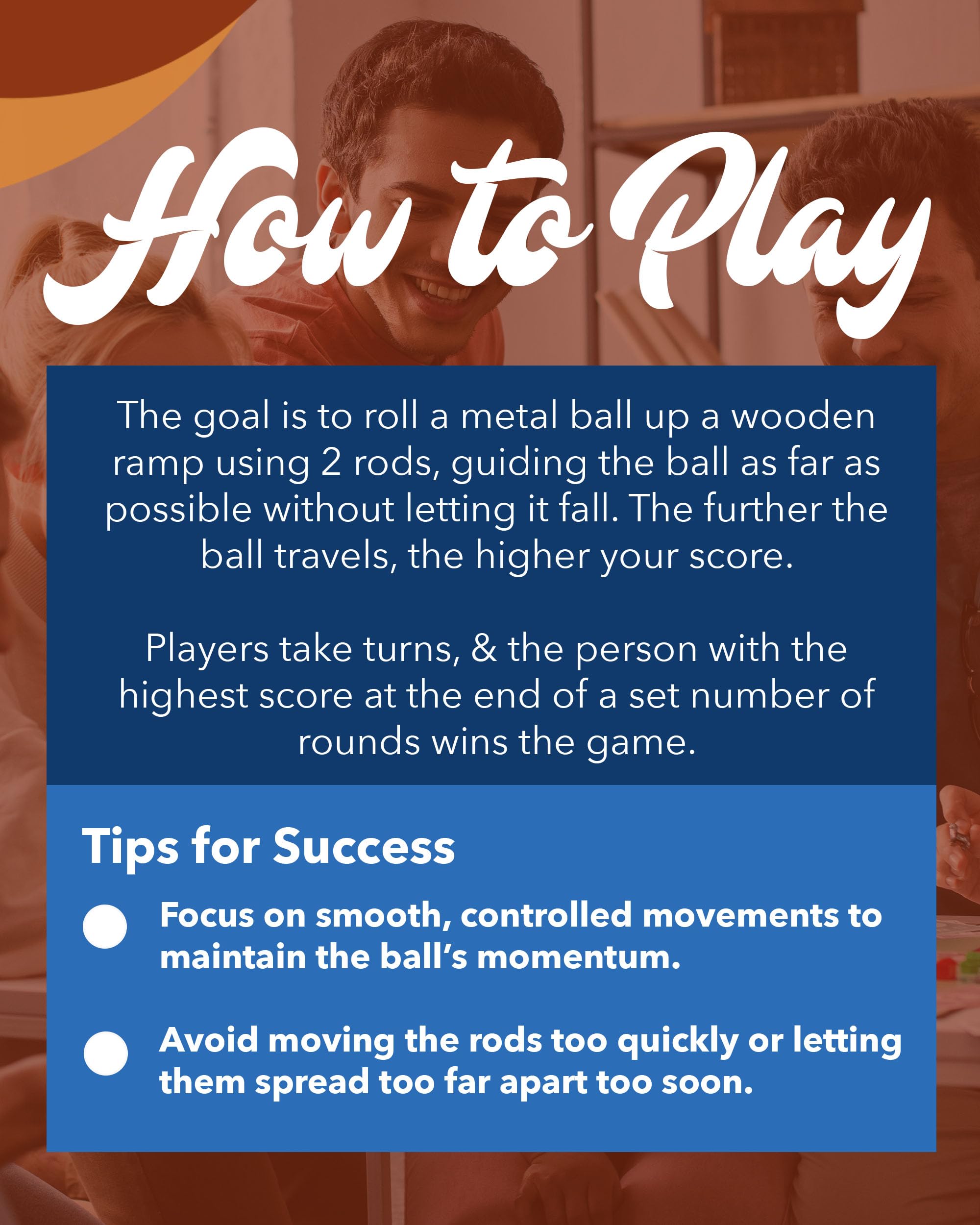 WE Games Shoot the Moon solid wood construction offers sturdy play and lasting tabletop appeal