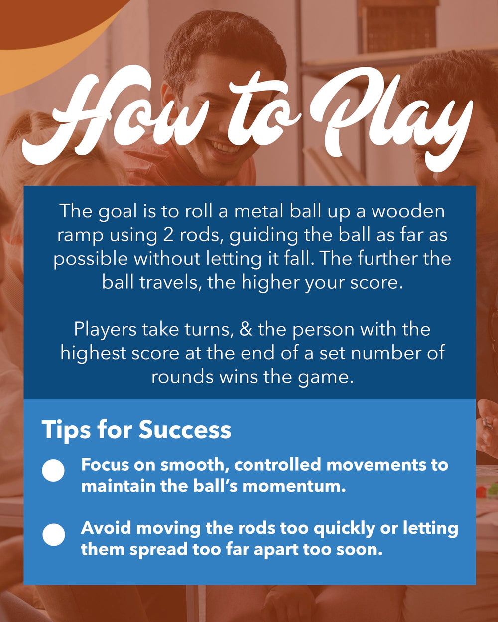 WE Games Shoot the Moon solid wood construction offers sturdy play and lasting tabletop appeal