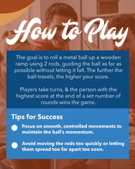 WE Games Shoot the Moon solid wood construction offers sturdy play and lasting tabletop appeal