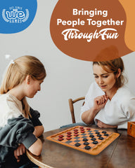 WE Games wooden checkers set is ideal for game nights, family bonding, and friendly tournaments.