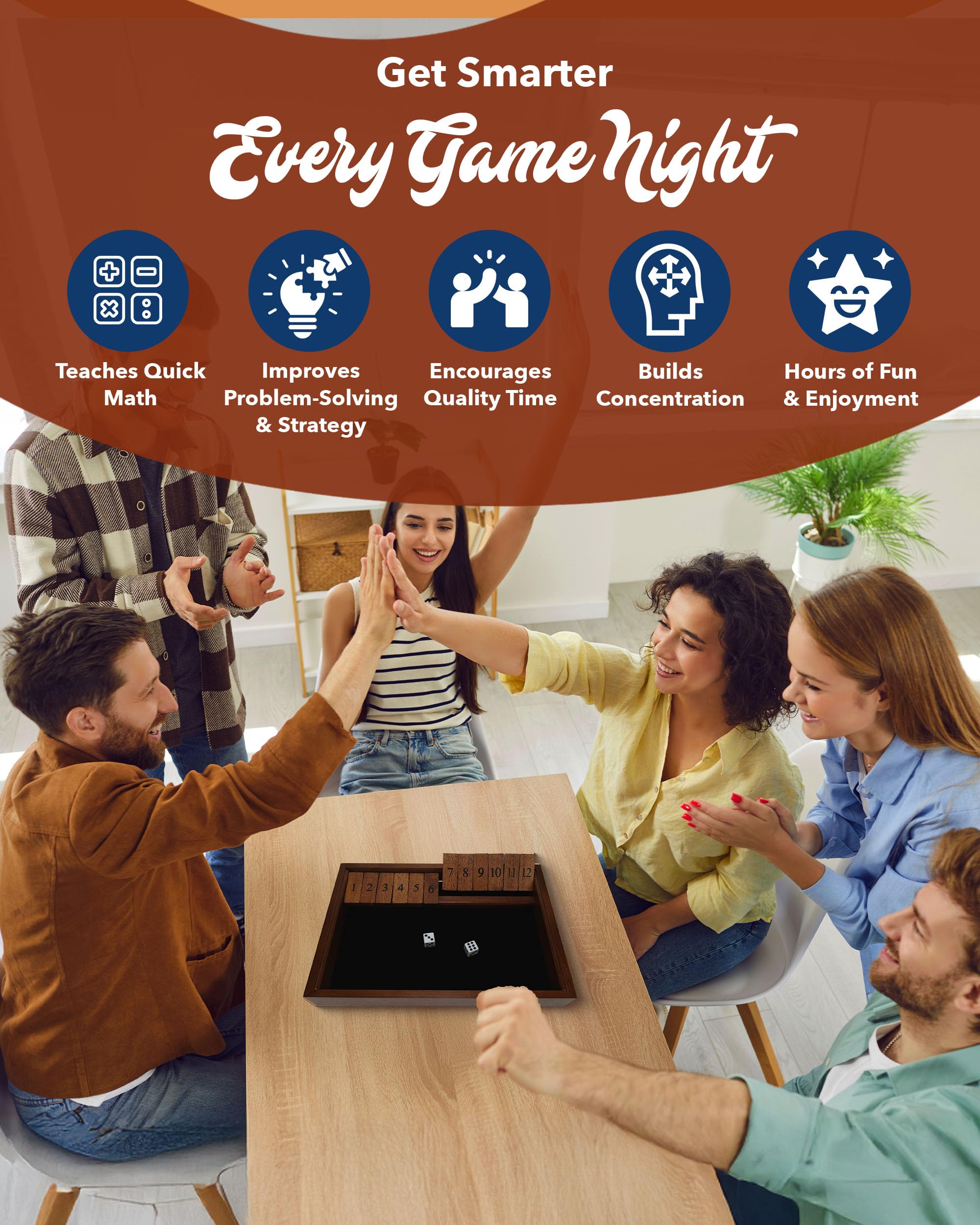 WE Games board measures 13.5 inches for compact home play