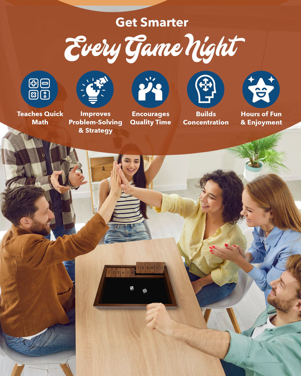 WE Games board measures 13.5 inches for compact home play