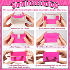 We1stdsee 132pcs gift boxes with transparent fronts.