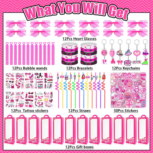 We1stdsee 132pcs pink straws ideal for festive drinks.