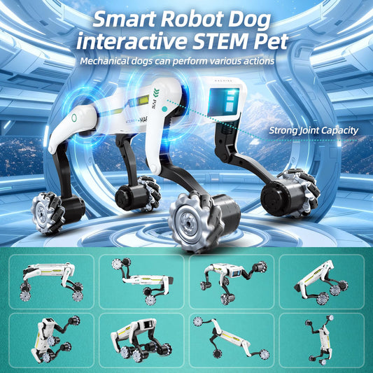 WEACFUS Smart Robot Dog performs 360-degree movement for versatile indoor fun.