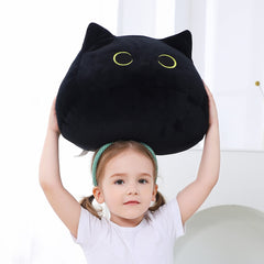 WeBingo Black Cat Plush ears and tail details for lifelike charm.