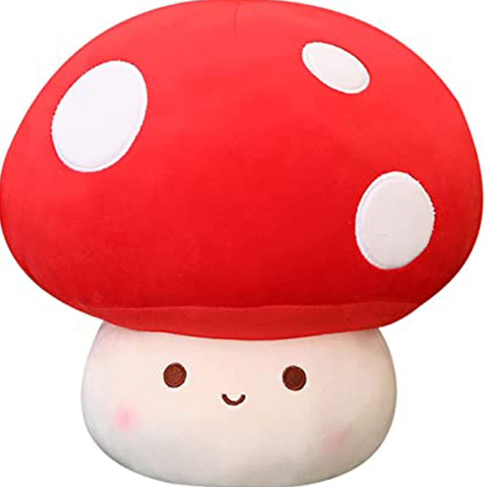 Webingo Mushroom Plush 9inch cuddle pillow for kids and travel