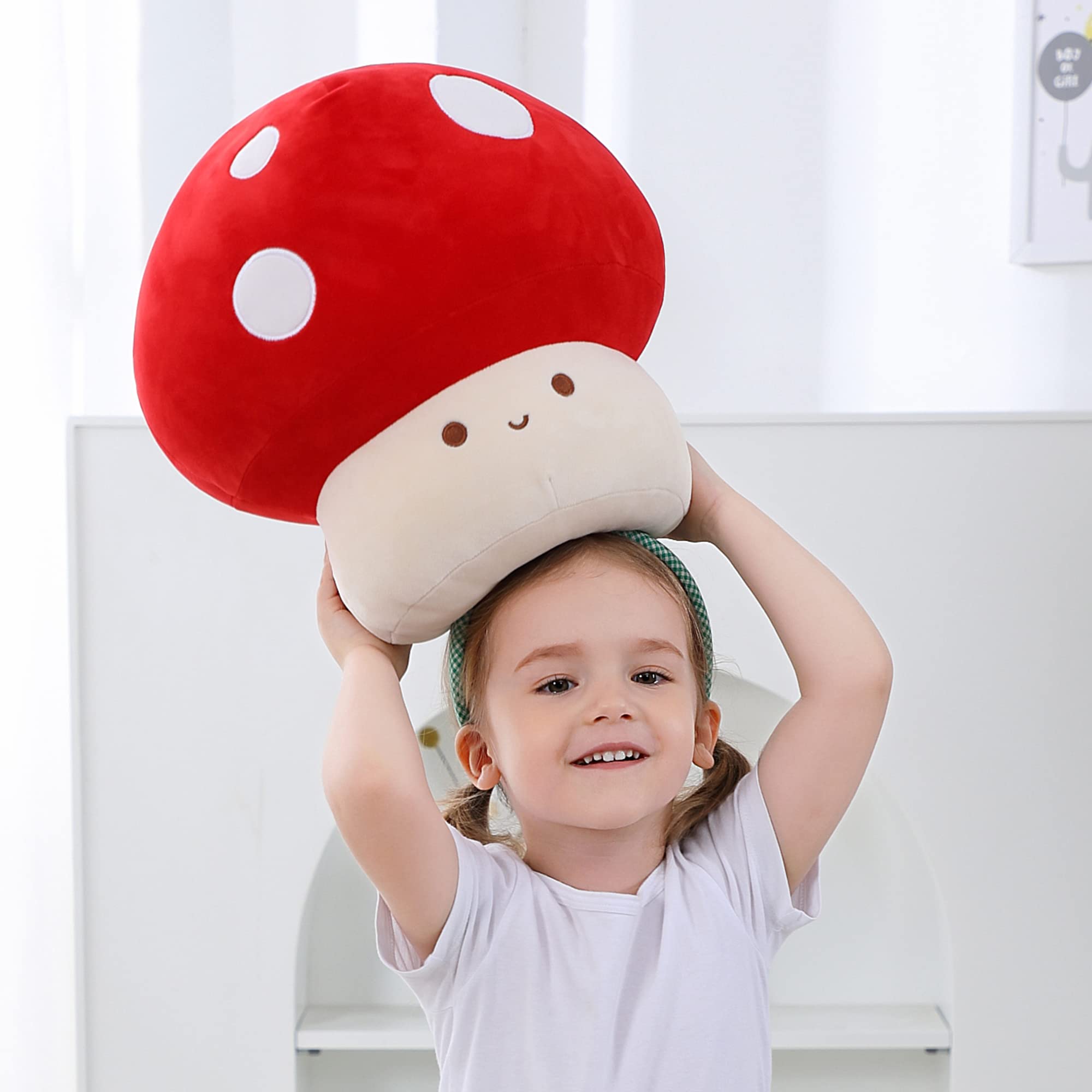 WeBingo Mushroom Plush Pillow a thoughtful gift for birthdays and celebrations.
