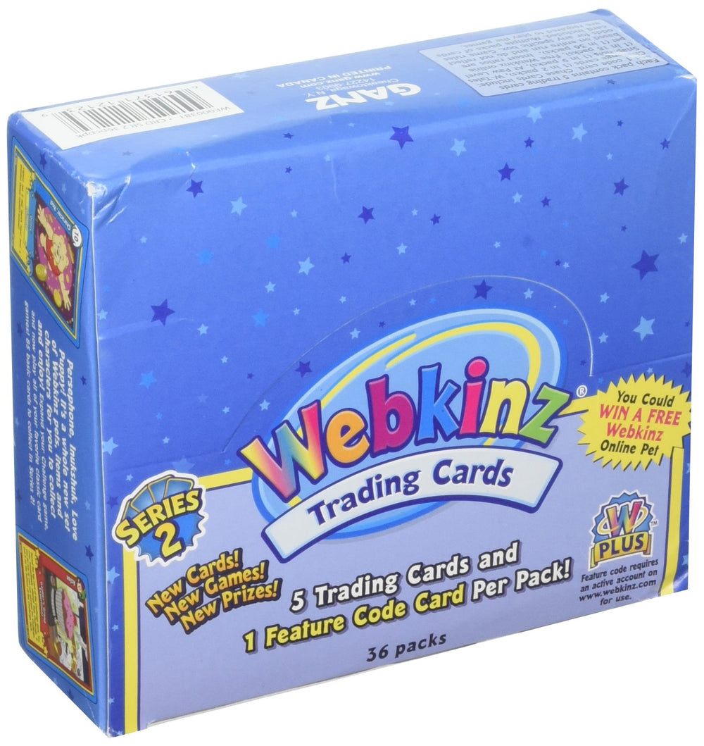Webkinz Series 2 box front view, ideal for collectors and trading among fans.