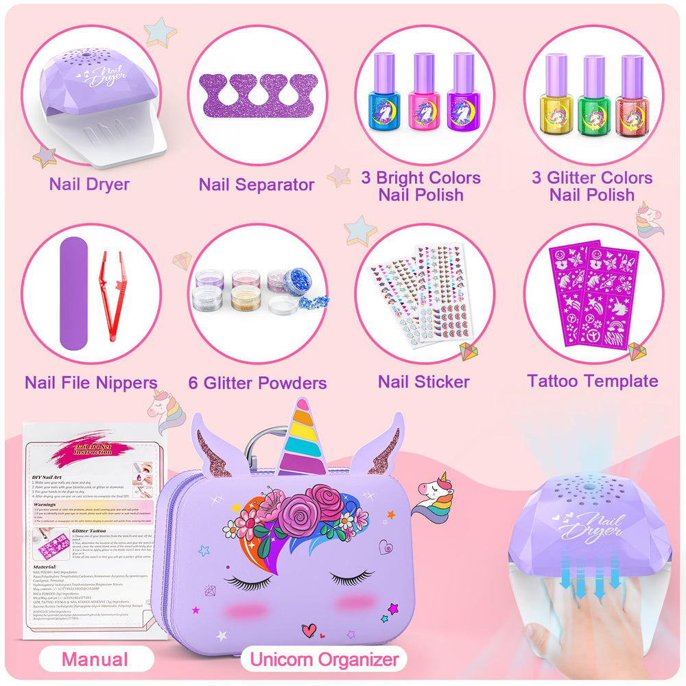 Websonaw glitter powder set adds sparkling nail art