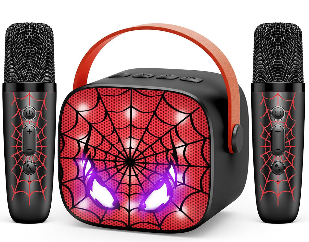 Webspidee Cool Mini Karaoke Machine front view for lively family singing sessions