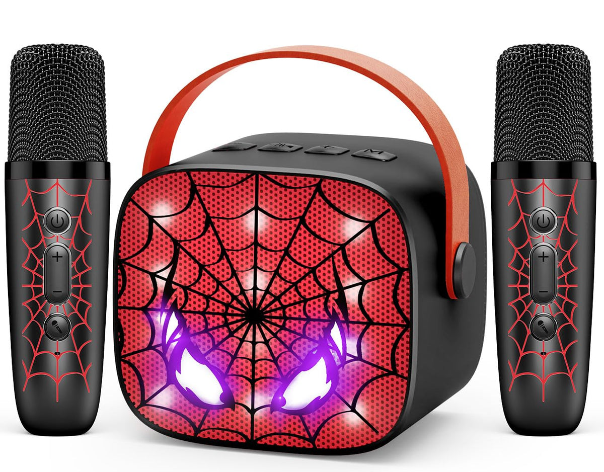 Webspidee Cool Mini Karaoke Machine front view for lively family singing sessions