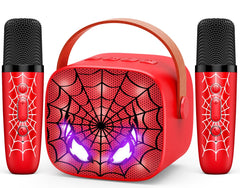 Webspidee mini karaoke machine with cool eye LED lights for kids' performances