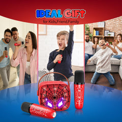 Webspidee mini karaoke machine offers four magic voices for creative performances