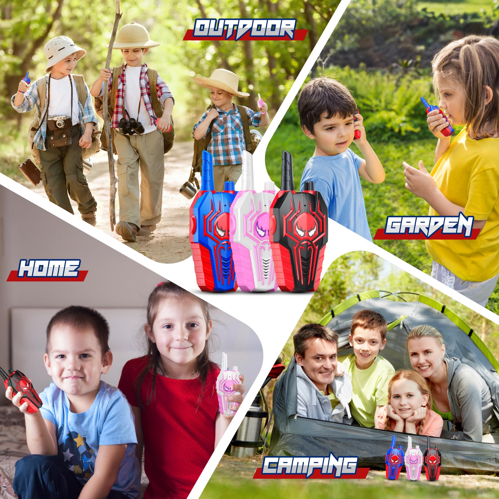 Webspidee compact lightweight walkie talkies for outdoor adventures.