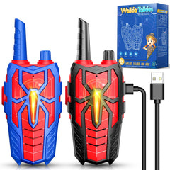 Webspidee rechargeable kids walkie talkies front view showing durable design for active play
