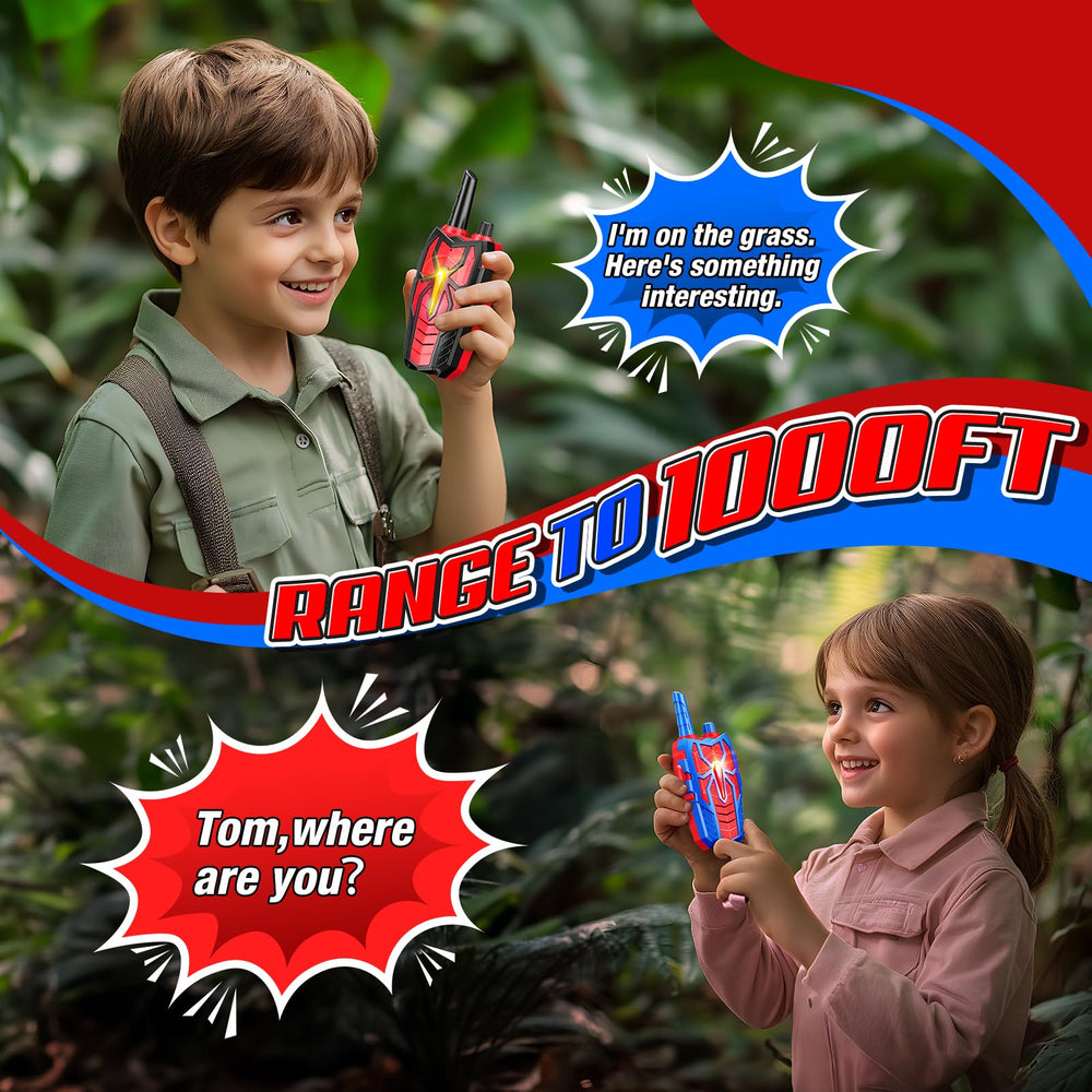 Webspidee walkie talkie ergonomic grip suited for small hands