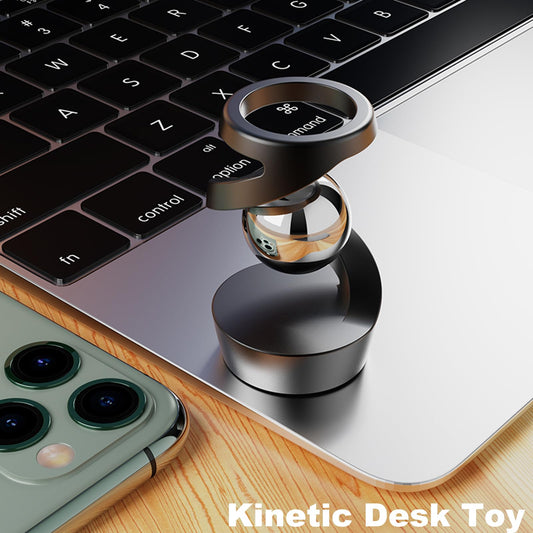 Wecsv kinetic desk toy highlights the hanging-ball illusion and visual intrigue.