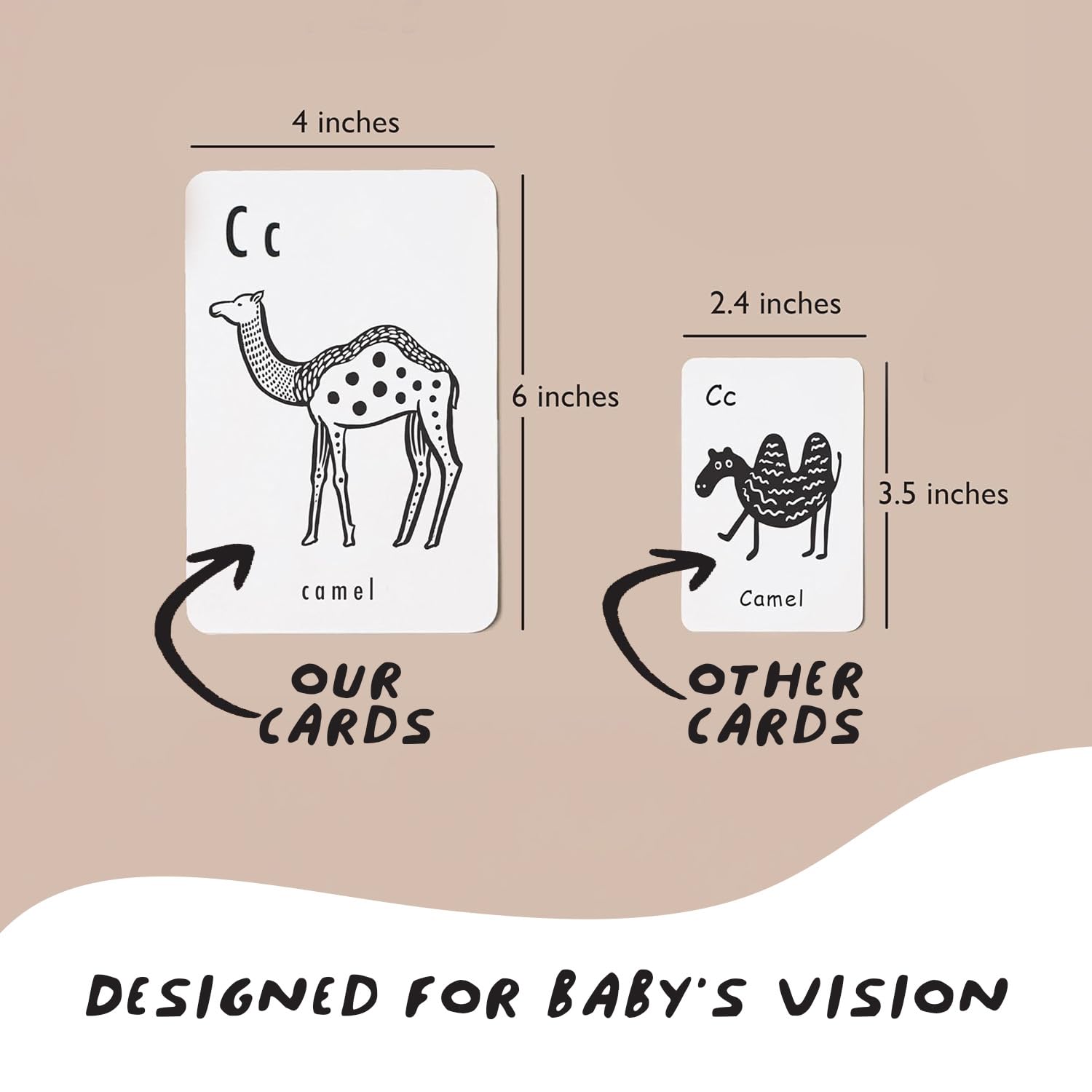 Wee Gallery durable matte-laminated cards are easy to clean during daily use