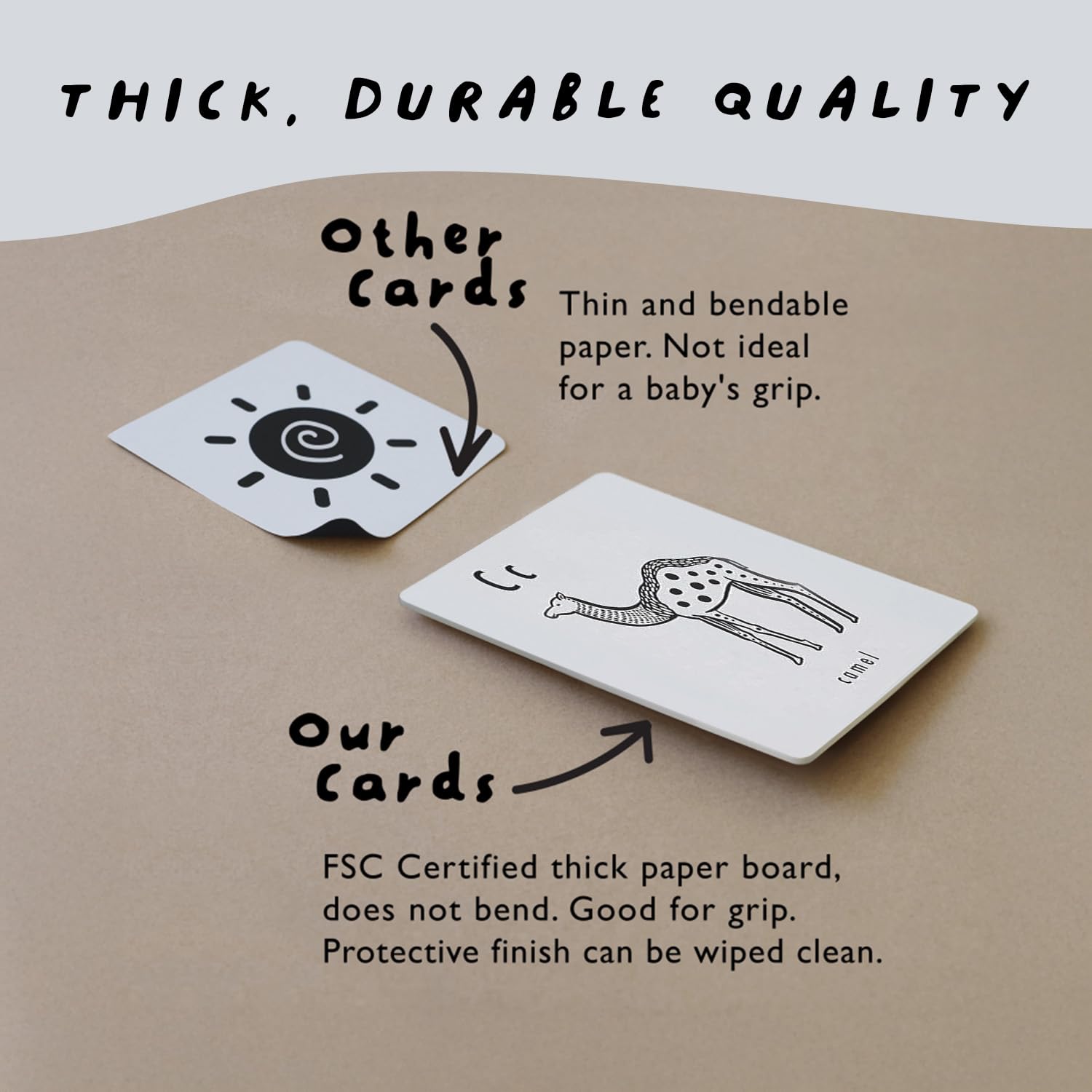 Wee Gallery safe, non-toxic materials suitable for infants and toddlers