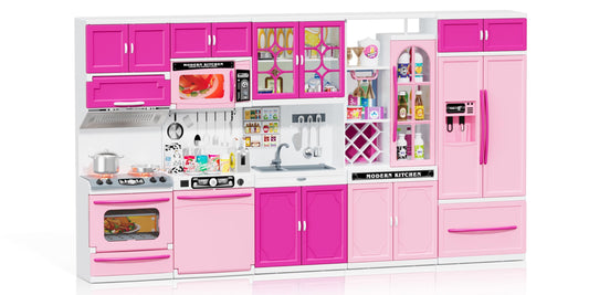 Wee Wonders 5-in-1 kitchen set parts for imaginative play and organization.
