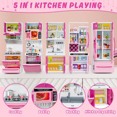 Wee Wonders pink doll kitchen design ideal for girls aged 3-5.