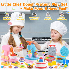 WeeHomm 5-in-1 color dough cake maker sparks imaginative pretend cooking sessions.