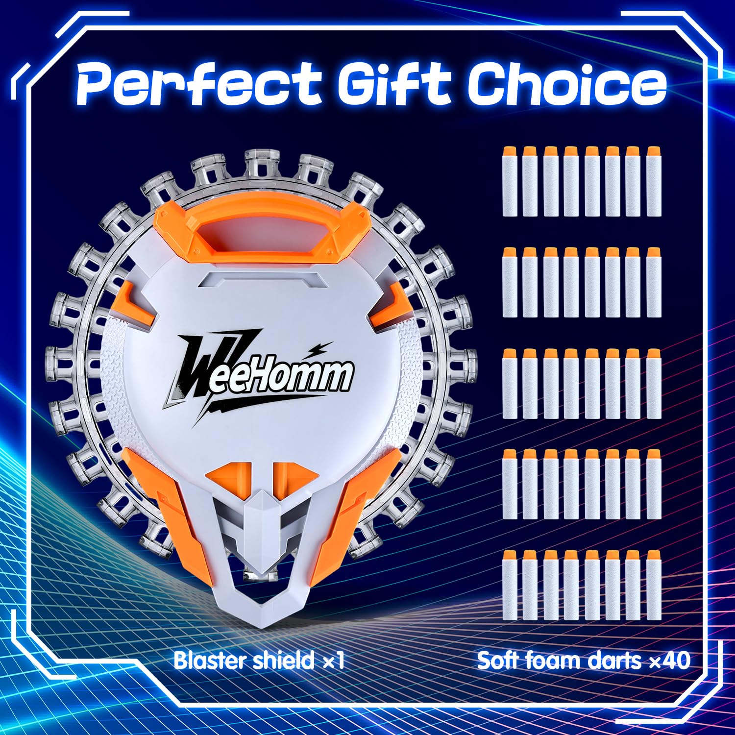WeeHomm gift-ready foam dart blaster for kids birthdays and holidays