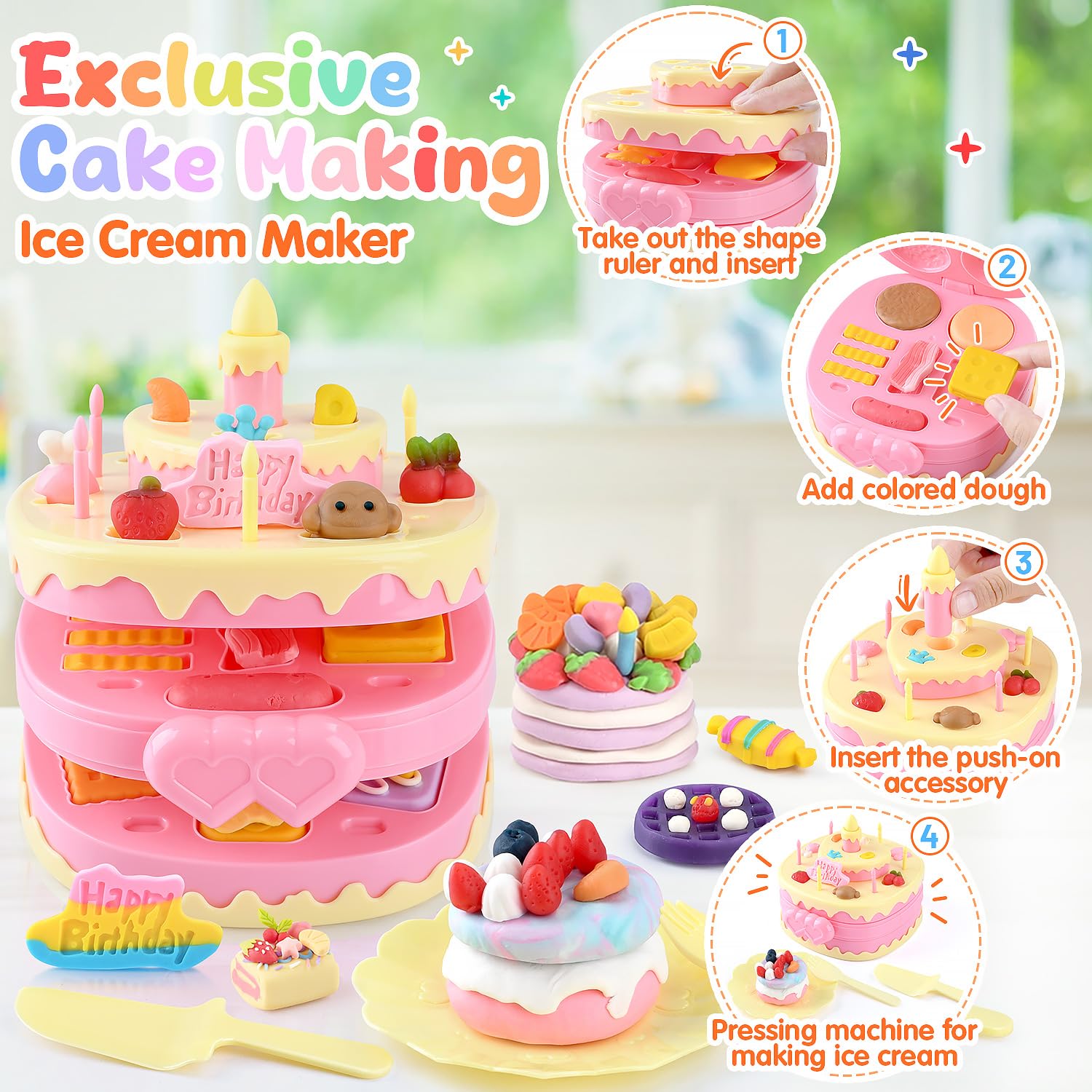 WeeHomm ice cream cup accessory pack for bright color creations
