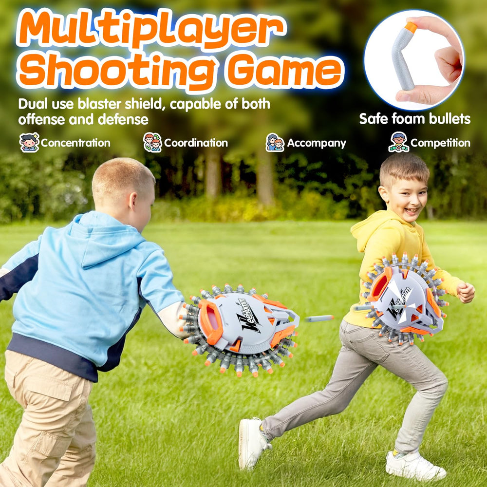 WeeHomm kids playing outdoors with collaborative shooting games