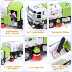 WeeHomm truck features headlights, openable door, and lifting carriage for immersive play.