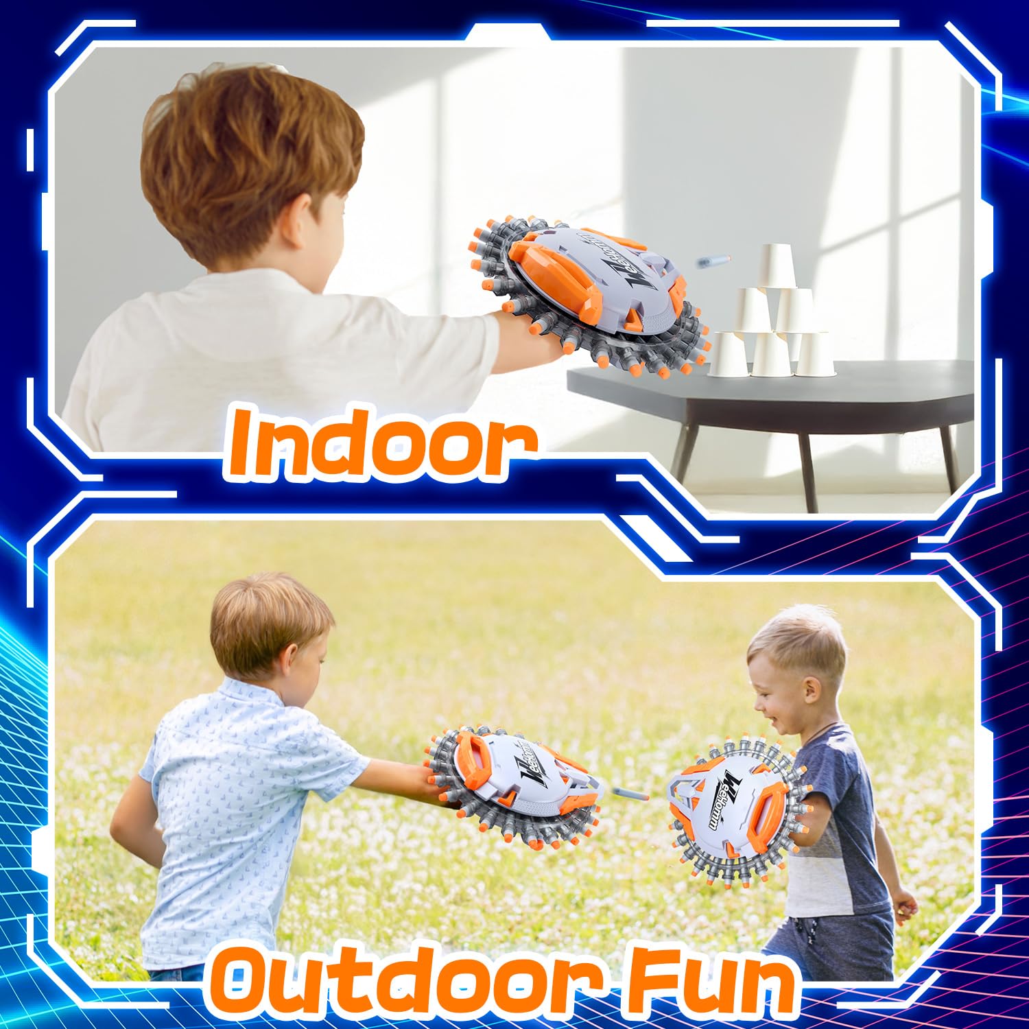 WeeHomm safe toy guns promote active play and motor skills